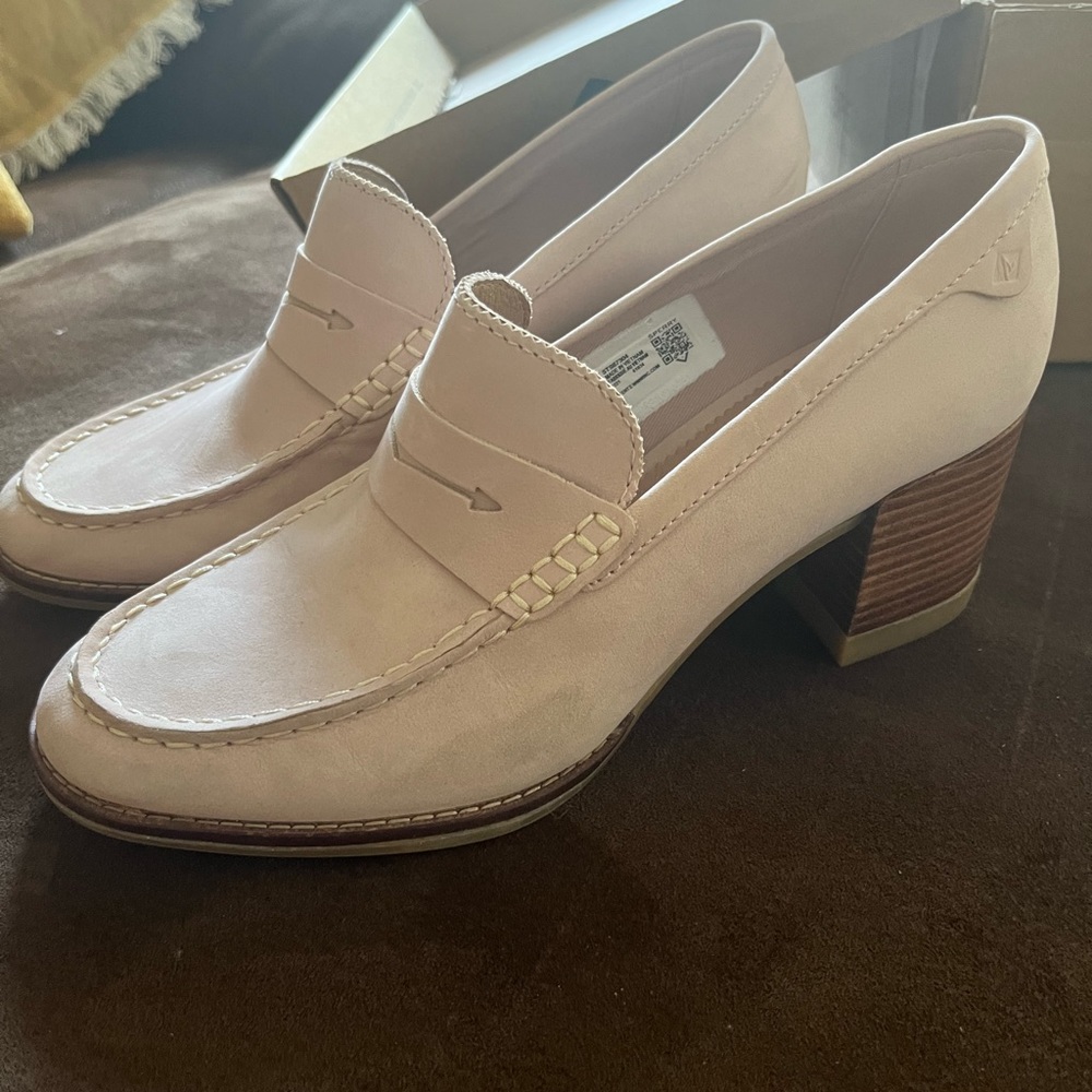 Sperry Seaport Penny Loafers Rose Worn Once